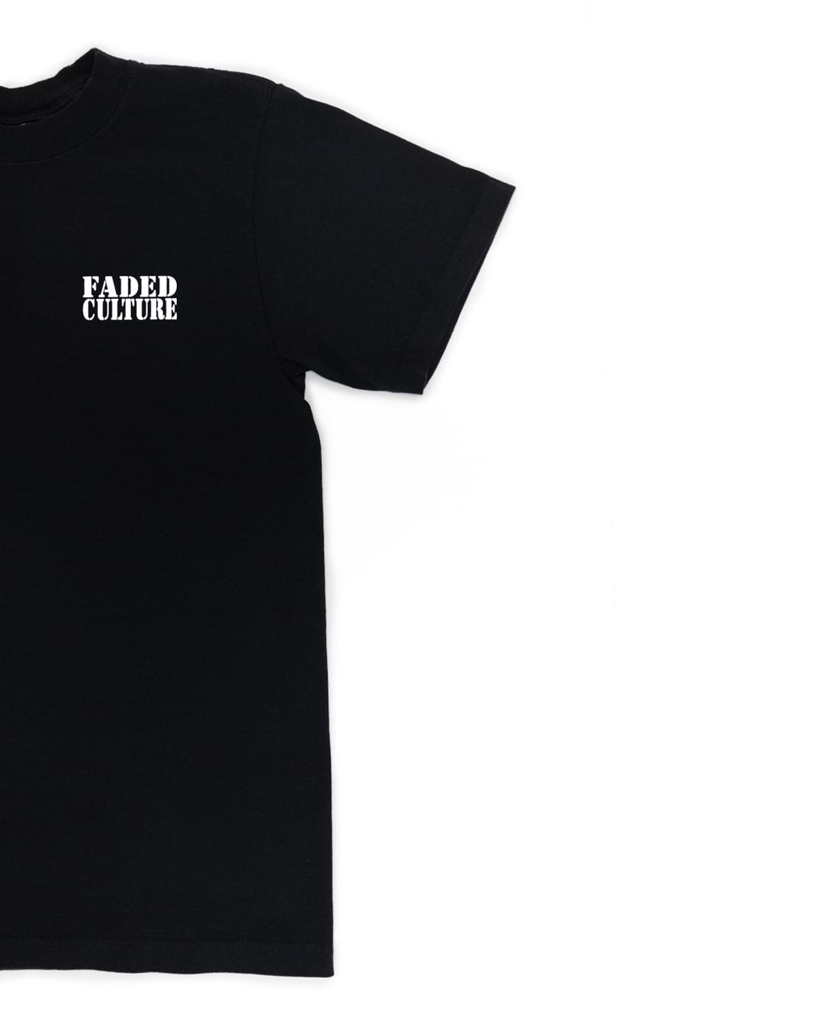 7.5 oz. Max heavyweight garment dye, Prison T-shirt  oversized shirt with white print #color_black