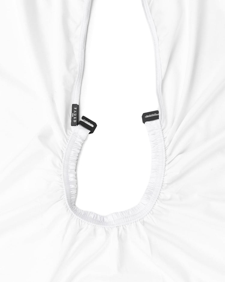 Faded Culture White Barber Cape #color_white