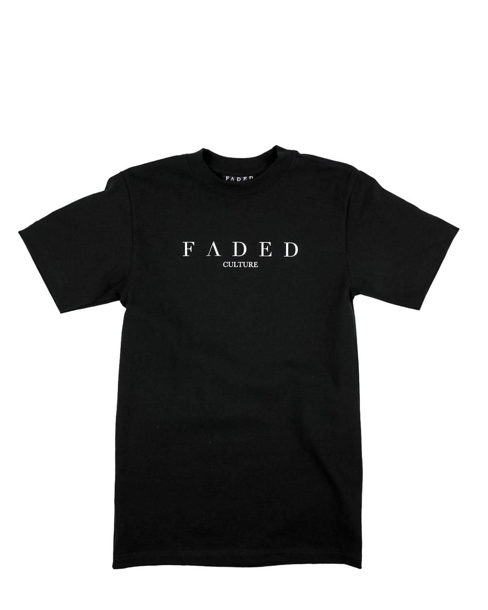 Faded Culture Logo T-Shirt Black / XXL