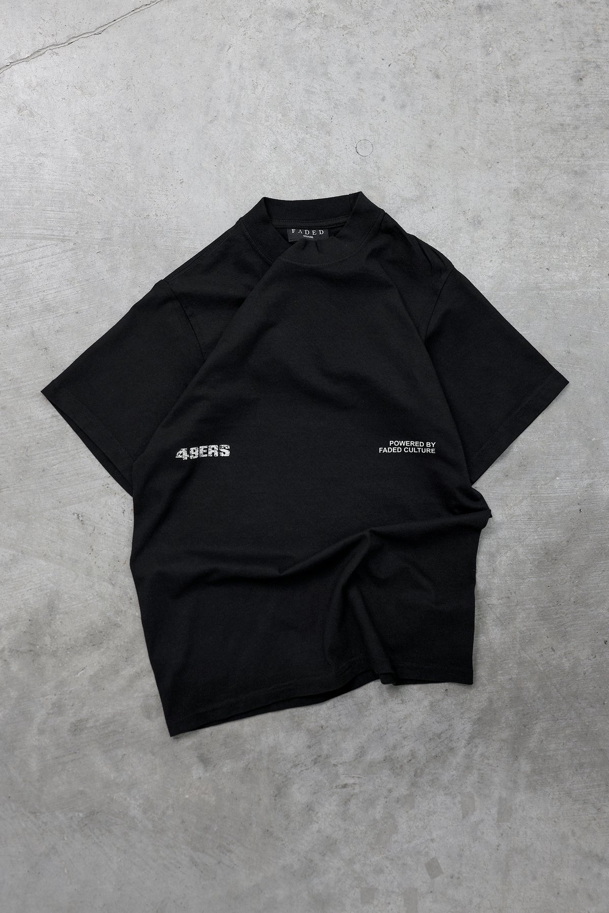 Niner Gang tee in Black, front #color_black