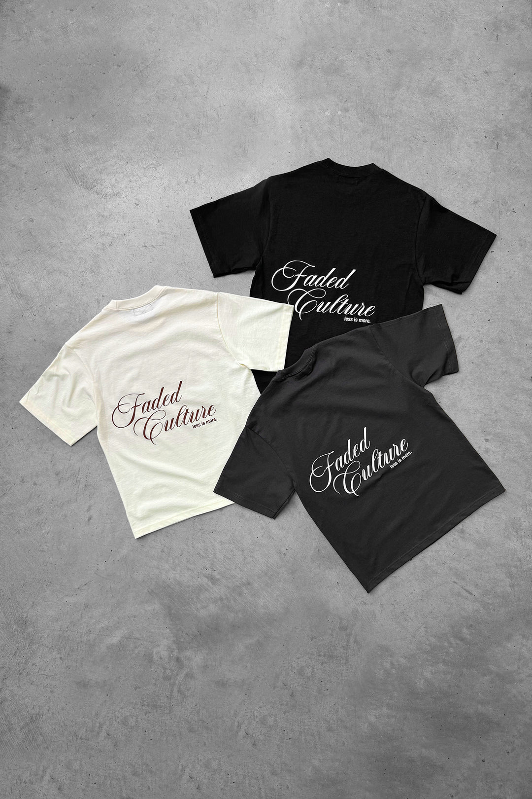 Faded Culture Less Is More tee #color_cream