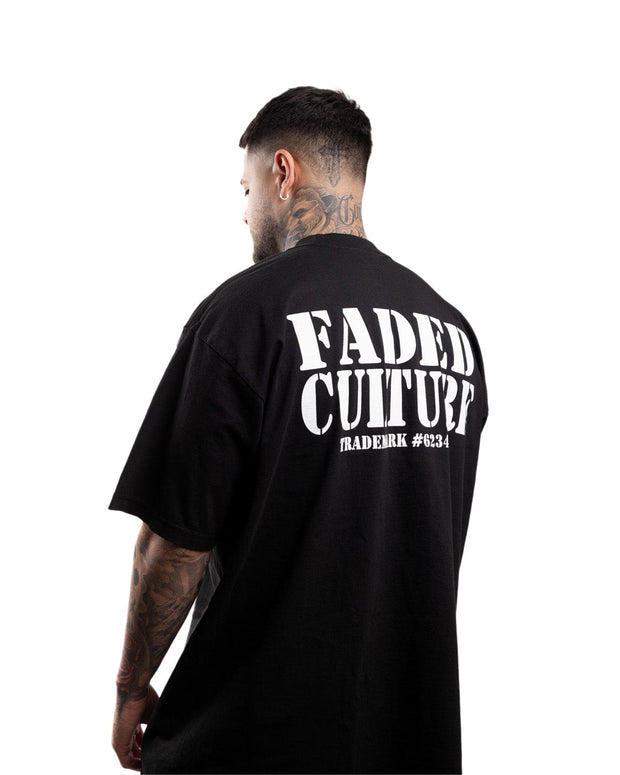 7.5 oz. Max heavyweight garment dye, Prison T-shirt  oversized shirt with white print 