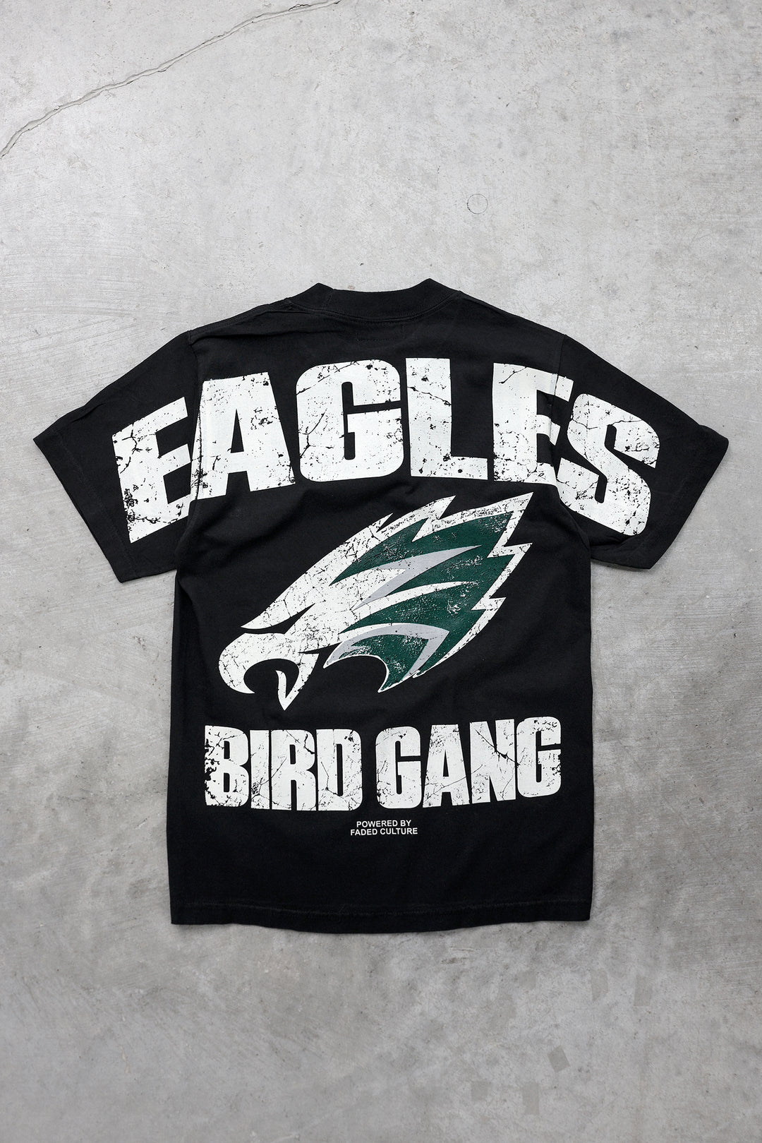 Bird Gang tee in Black, back #color_black