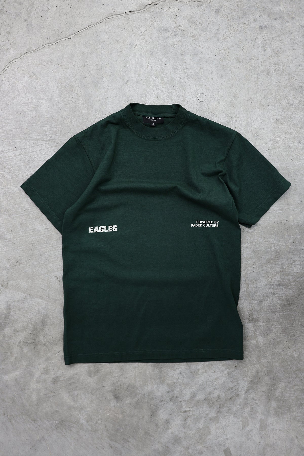 Bird Gang tee in Green, front #color_green