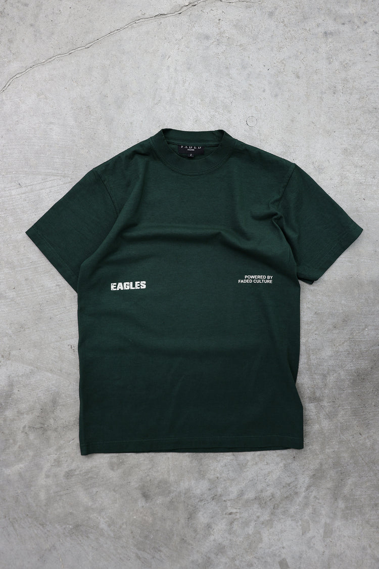 Bird Gang tee in Green, front #color_green