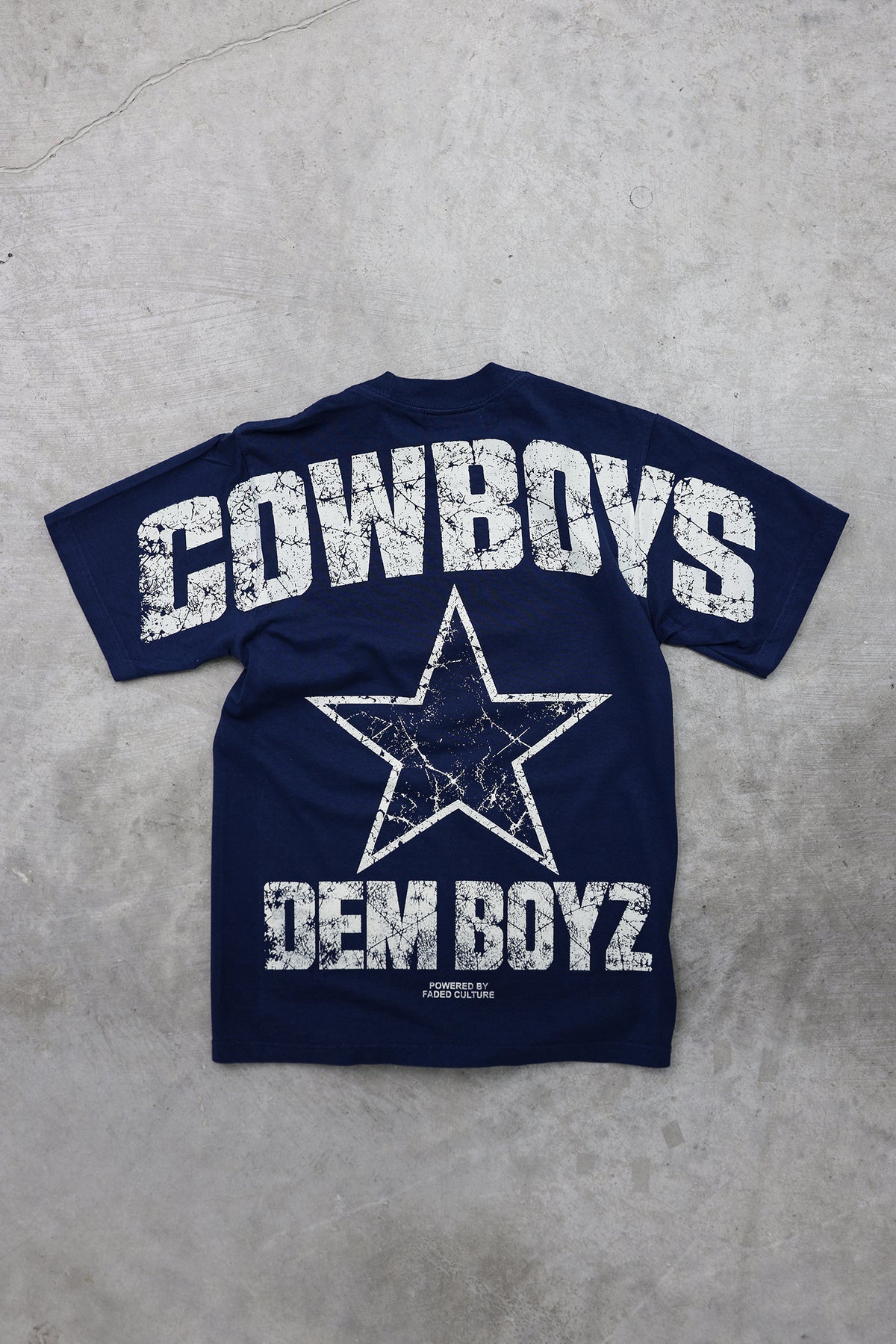 Dem Boyz tee in Navy, back #color_navy