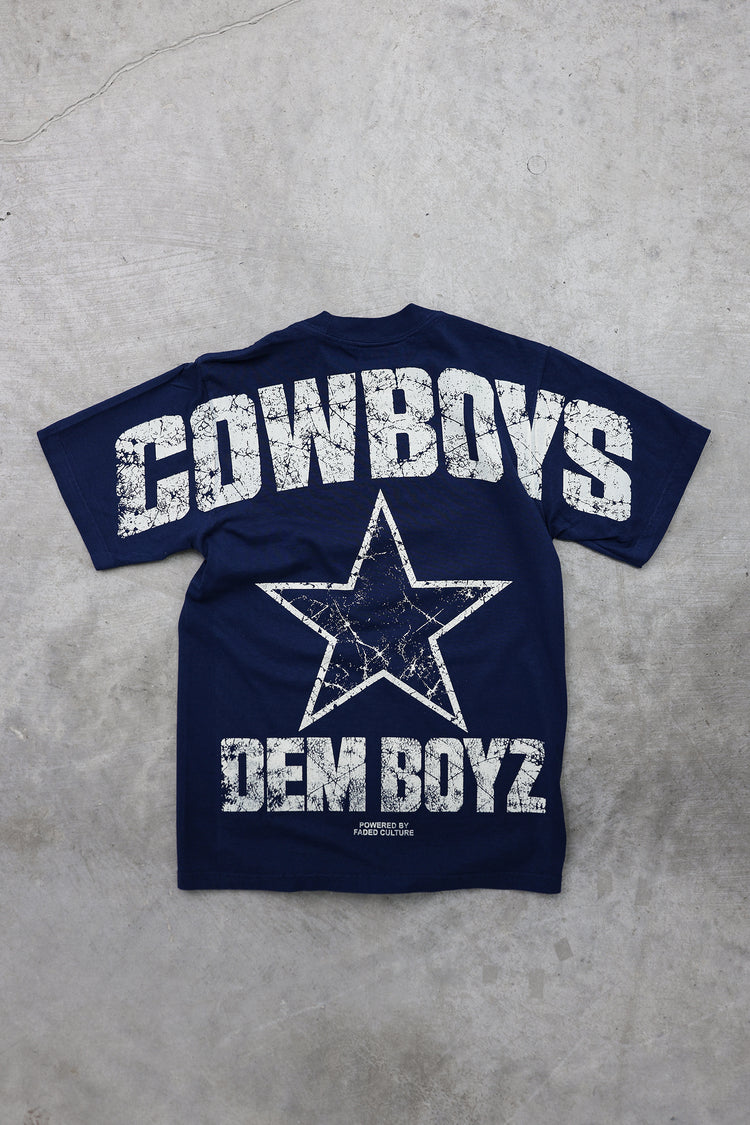 Dem Boyz tee in Navy, back #color_navy